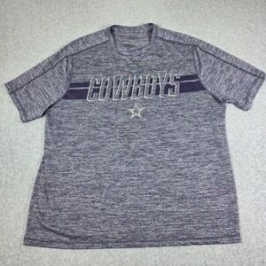 Authentic Dallas‎ Cowboys T-Shirt Men's XL Blue NFL Athletic Gym Short Sleeve